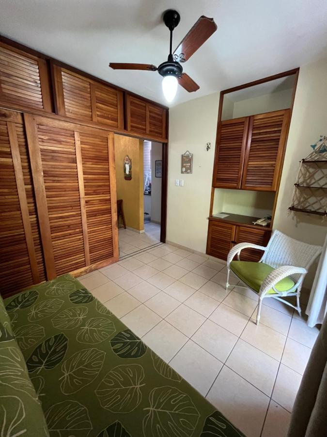 De Frente Pra Praia Apartamento Da Cris Taperapua - Condominio America Praia Flat ポルトセグロ エクステリア 写真