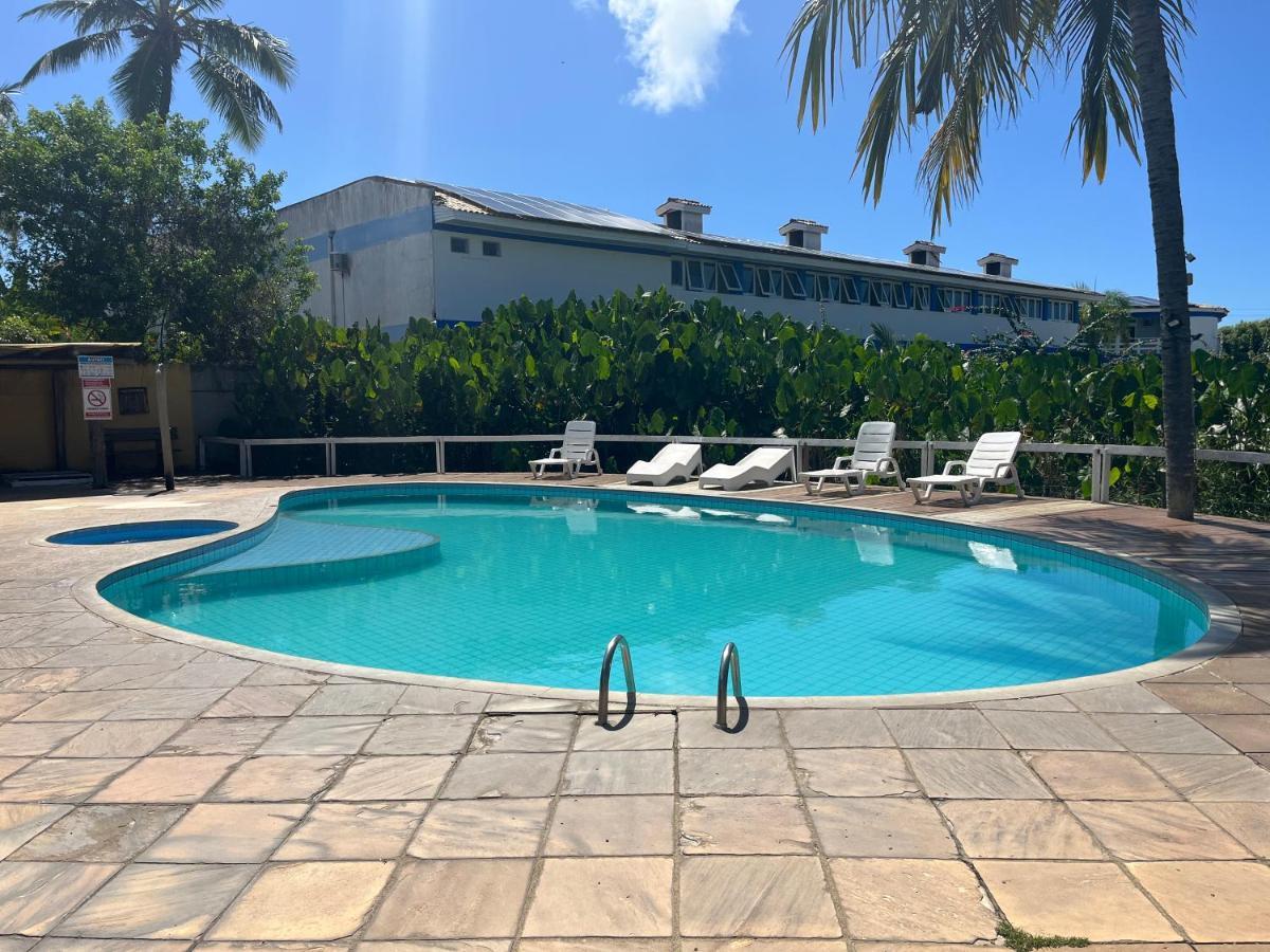 De Frente Pra Praia Apartamento Da Cris Taperapua - Condominio America Praia Flat ポルトセグロ エクステリア 写真